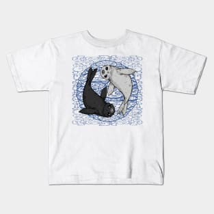 Yin and Yang Seal Kids T-Shirt